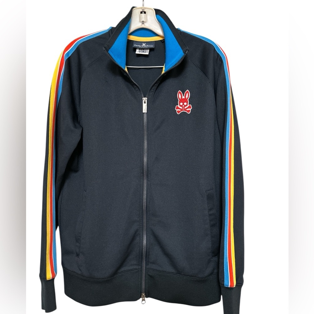 Psycho Bunny Alston navy blue track jacket men’s size small